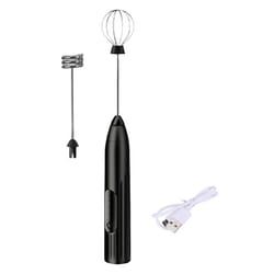 Handheld Electric Egg Beater Frother Foamer with USB Charger Cake Tool for Coffee Latte Kitchen Mixer