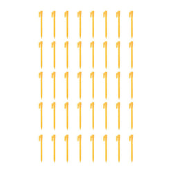 40Pcs Camping Tools Plastic Tent Pegs Nails Sand Ground Stakes Outdoor Camping Tent Awning Yellow Tent Accessories