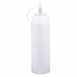 12 Pack 8 Oz Squeeze Squirt Condiment Bottles with Twist on Cap Lids for Sauce, Ketchup, BBQ, , Paint