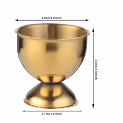 Egg Cups Set Stainless Steel Eggs Hard Boiled Eggs and Soft Tray Tool Holders Kitchen, Gold