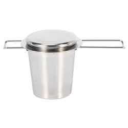 2Pc Stainless Steel Tea Infuser Filter Long Handle Folding Tea Strainer Reusable Tea Filter Basket for Brewing Leaf Tea