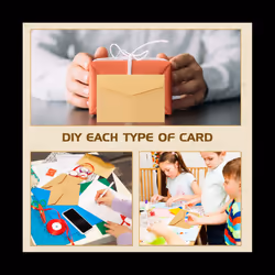 100PCS Classical Kraft Blank Mini Paper Envelopes Wedding Invitation Envelope Gift Envelope