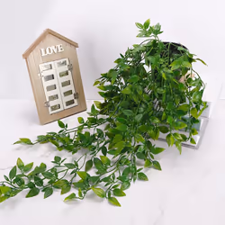 1 Pack Artificial Hanging Plants Potted Plants for Indoor Outdoor Shelf Wall Decor
