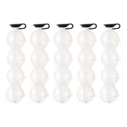 5X 4 Cavity Ice Square Maker Flexible Silicone Whiskey Cocktail DIY Round Ice Ball Food Grade Grid Party for Bar Kitchen