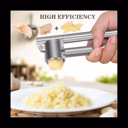 Garlic Press [Premium] 304 Stainless Steel Mincer Crusher Chopper & Peeler Set Rust Proof Anti-Corrosion Dishwasher