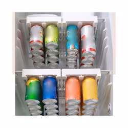 Cans Soda Refrigerator Organizer Cans Beverage Bottle Holder Dispenser Storage Rack for Refrigerator Storage Box 1Pc