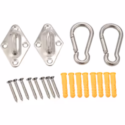 Heavy Duty Hammock Hanging Kit Eye Plates Ceiling Wall Mount Anchor Hooks Hanger for Hammock Swing Chair