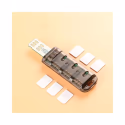 6-Slot Adapter Multi- Reader Mini SIM Nano with Control Switch for /6/7/8/X