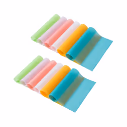 12 Pack Fridge Mats, Washable Fridge Liners, Refrigerator Pad, Easy Clean Shelf Liner, Cut to Size Kitchen Mat
