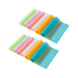 12 Pack Fridge Mats, Washable Fridge Liners, Refrigerator Pad, Easy Clean Shelf Liner, Cut to Size Kitchen Mat