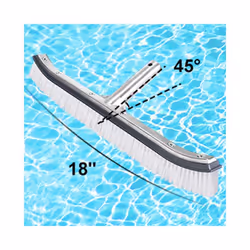 Swimming pool brush head, 18 inch aluminum brush head, for cleaning walls and tiles