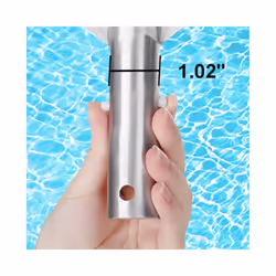 Swimming pool brush head, 18 inch aluminum brush head, for cleaning walls and tiles