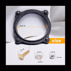 385310063 SE341549 Floor Flange Gasket and Mounting Kit with Toilets, RV Toilet Gasket Kit for RVs and Trailers