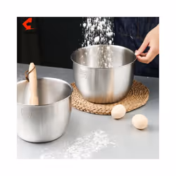 Kitchen Mixing Bowl 304 Stainless Steel Deep Design Cooking Baking Cake Bread Salad Kitchen Mixing Bowl 2800ml