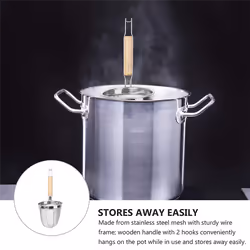 2X Noodle Strainer Stainless Steel Noodle Basket Multifunction Serving Basket Kitchen Strainer Drainer Kitchen Utensil