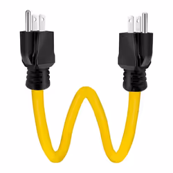 Male Extension Cord, RV & Generator Adapter Cord, 5-15P for Transfer Switch, 12AWG 125V Double Male Extension Cord