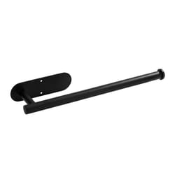 Paper Towel Holder Wall Mount, Under Cabinet Paper Towel Holder, Drilling or Self Adhesive Paper Towel Holder,Black