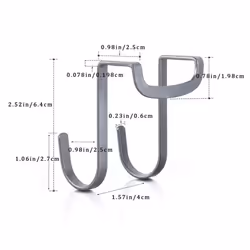 Over Cabinet Hook, 304 Stainless Steel Multiple Use S Shaped Hanging Over the Cabinet Door Hooks