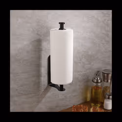 Paper Towel Holder Under Cabinet, Black Kitchen Roll Holder Wall Mounted, Home Kitchen Wall Mounted Paper Holder