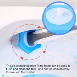 Disposable Toilet Cleaning System Disposable Toilet Flushable Refill Brush Flushable Refills - 48 Refills
