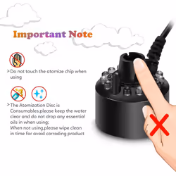 2X Mist Maker, Indoor Fountain Mister Foggers, Small Pond Fog Machine Atomizer Air Humidifier for Halloween, Christmas