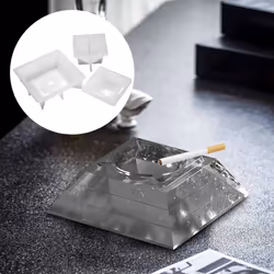 Pyramid Ashtray Epoxy Resin Mold Smoke Storage Box Casting Silicone Mould Ornaments Making Tools