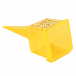 10 Pcs 1.5 inch Rain Gauge, Sprinkler Gauge, Wide Mouth, Yellow Garden Outdoor Water Measuring Tool