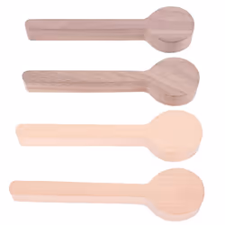 Wood Carving Spoon Blank Beech and Walnut Wood Unfinished Wooden Craft Whittling Kit for Whittler