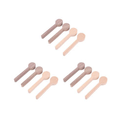 Wood Carving Spoon Blank Beech and Walnut Wood Unfinished Wooden Craft Whittling Kit for Whittler