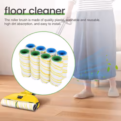 8 Pcs Roller Brush Replacement Accessories for FC5 FC7 FC3 FC3D Electric Floor Cleaner