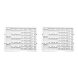 2X 42 Grid Storage Container,Transparent Box Plastic Case Tool