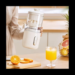 Wireless Slow Juicer Orange Lemon Juicer USB Charge Juice Separator,A