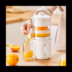 Wireless Slow Juicer Orange Lemon Juicer USB Charge Juice Separator,B