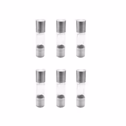 6X Stainless Steel Salt and Pepper Grinder 2 in 1 Manual Salt & Pepper Mill Shakers Refillable with Clear Acrylic Body
