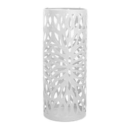 Hollow Umbrella Stand Rack Umbrella Holder for Indoor Long and Short Handle Umbrella Bucket and Storage Organizer White