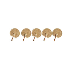 5X Hand-Woven Woven Straw Hand Fan Old Summer Natural Hand Fan Environmentally Friendly Hand-Woven Fan Decorative Fan