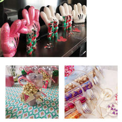 90Pcs 110Ml Plastic Test Tube,Clear Flat Test Tubes,Plastic Test Tubes with Screw Caps for Candy,Beans,Party Decor