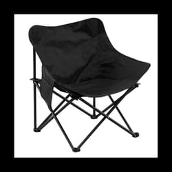 Outdoor Portable Camping Chair Folding Lengthen Camping Chair for Travel, Camping, Hiking, Fishing, Picnic, Beach,Black
