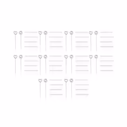 600 Pieces Metal Wires Memo Clip Note Card Holders Table Number Clip Photo Stand for Wedding Party