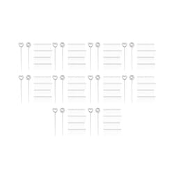 600 Pieces Metal Wires Memo Clip Note Card Holders Table Number Clip Photo Stand for Wedding Party