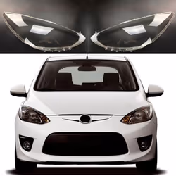 2X Car Right Headlight Shell Lamp Shade Transparent Cover Headlight Glass Headlight Lens Cover for 2 2007-2012