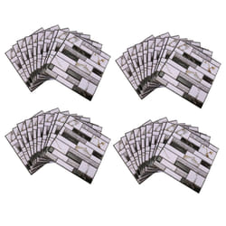 40 Pcs Wall Tile Sticker Home Bathroom Kitchen Brick 3D Wall Decor Stickers Tile Art Backsplash 30X30cm