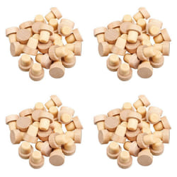 200Pc Wine Bottle Cork T Shaped Cork Plugs for Wine Cork Wine Stopper Reusable Wine Corks Wooden and Rubber Wine Stopper