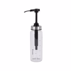 5X Sauce Pump Dispenser with Glass Bottle Leakproof Kitchen Condiment Dispenser for Honey Ketchup Mustard Mayo