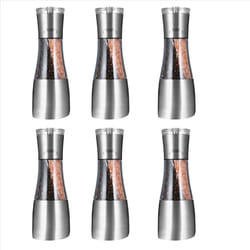 6X Pepper and Salt Grinder 2 in 1,Dual Mill Shaker with Adjustable Coarseness By Ceramic Rotor, Kitchen Accessories