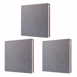 3X Photo Album Scrapbook Linen Art DIY Memory Book Thick Pages with Protective Film Save Images Permanently,