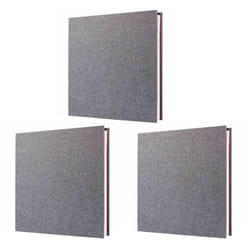 3X Photo Album Scrapbook Linen Art DIY Memory Book Thick Pages with Protective Film Save Images Permanently,