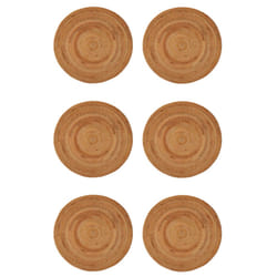 6X Rattan Woven Placemats,Round Table Mats,Non Heat Resistant Place Mat,Wicker Placemat