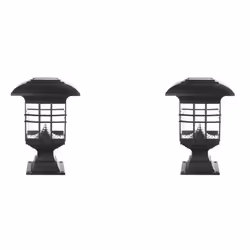 6X Solar Post Column Lamp Waterproof Landscape Garden Solar Light LED Outdoor Post Deck Cap Column Fence Lamp