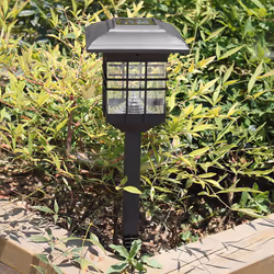 6X Solar Post Column Lamp Waterproof Landscape Garden Solar Light LED Outdoor Post Deck Cap Column Fence Lamp